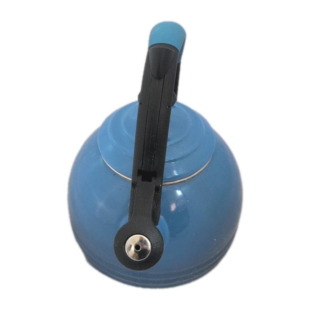Le Creuset Enamel on Steel 1.6 Qt Oolong Tea Kettle, Marseille Blue - Picture 3 of 7